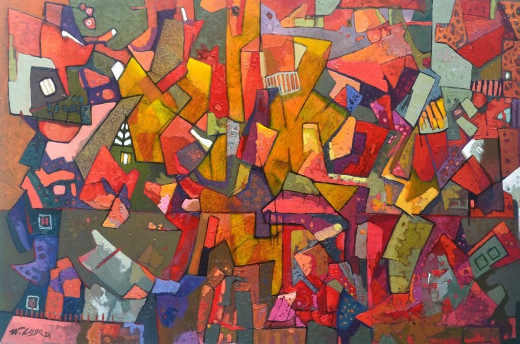 Summer, óleo sobre tela de Wilmer Lugo